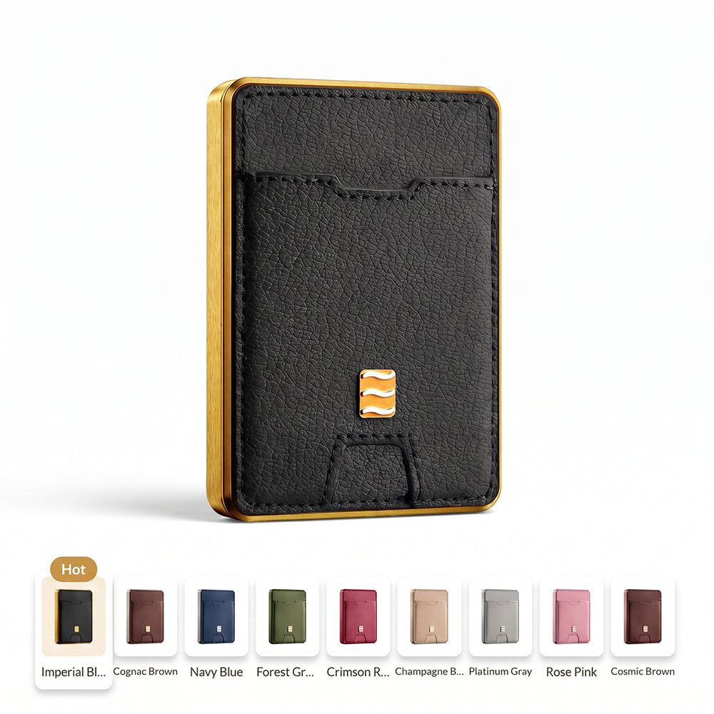 VENICE Slim Card Holder RFID Blocking Card Case Unisex Front & Back Po